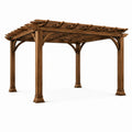 Pergola en bois de cèdre marron 300x400 cm