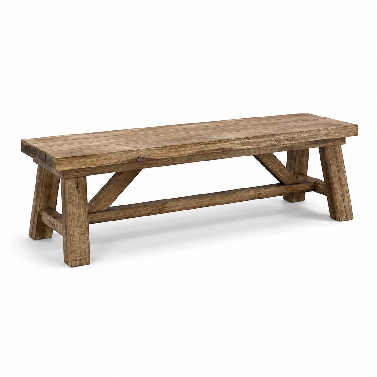 Banc en bois chêne brun 180 cm